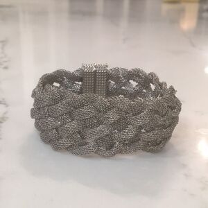 Braided Mesh Bracelet with Magnetic Closure